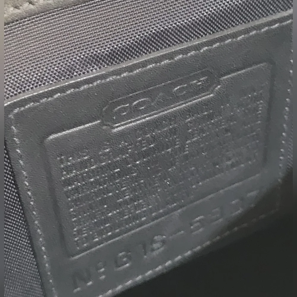 Coach Black Leather Men's Briefcase